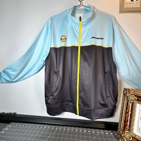McLAREN/GULF F1 RACING TEAM®  |  OFFICIAL F1 TEAM JACKET  |  MENS-LRG  |  NEW - Picture 2 of 16